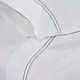 preview thumbnail 6 of 6, Superior Fieldstone Cotton Two-Line Embroidered Bed Sheet Set