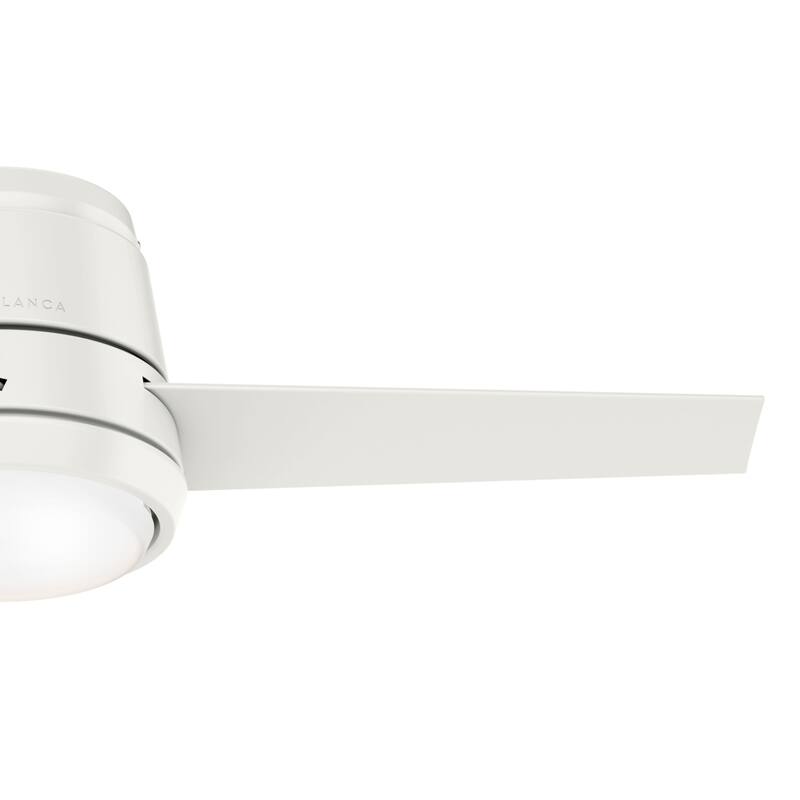 Casablanca 44" Commodus Low Profile Ceiling Fan with LED Light Kit and Wall Control - Modern & Contemporary, Transitional