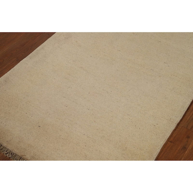 Modern Gabbeh Runner Rug Hand-Knotted Wool Carpet - 3'0"x 9'8"