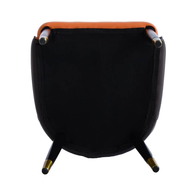 Set of 2 Modern PU Leather Dining Chairs