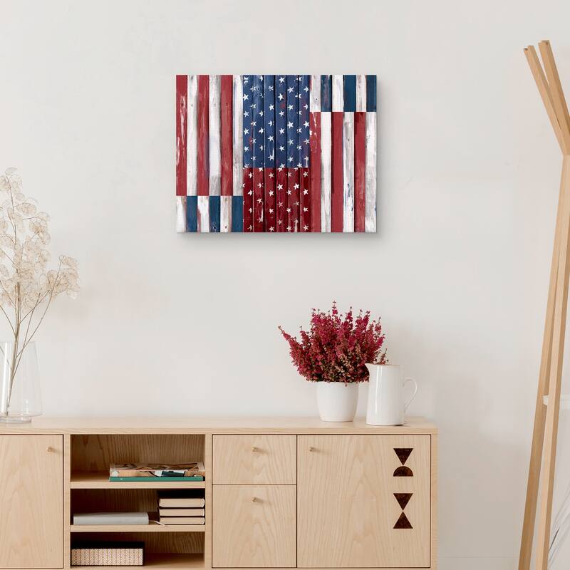 Stars & Stripes by Studio Arts Canvas Art Print