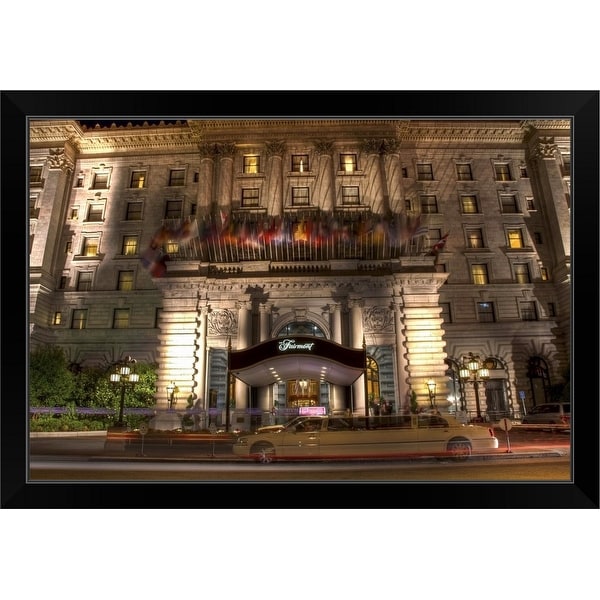 "The Fairmont Hotel, San Francisco" Black Framed Print