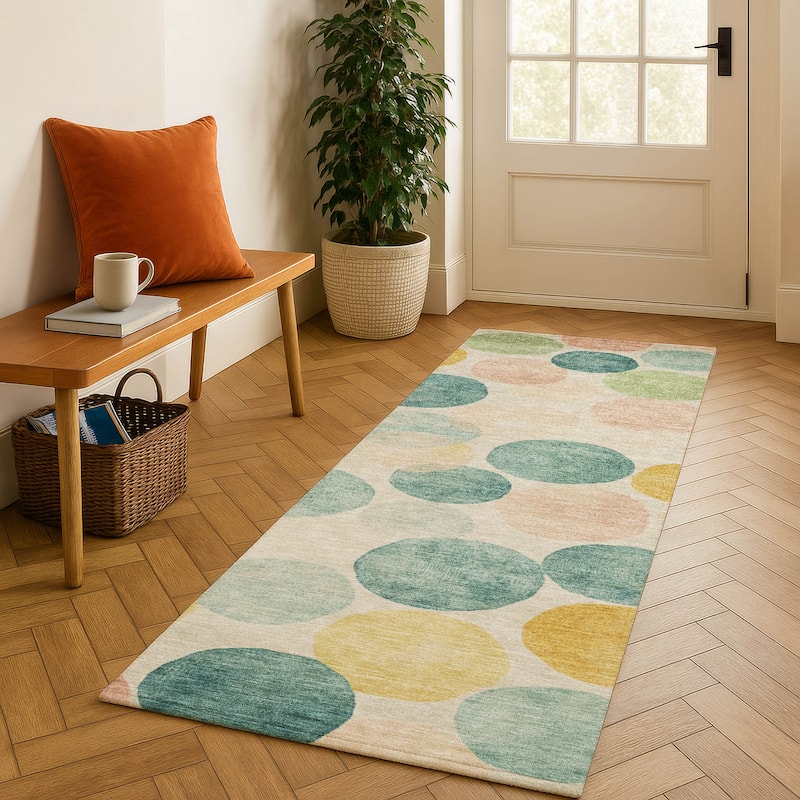 Premium Washable Super Soft Mayfield Rug - Teal - 2'3" x 7'6"