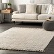 preview thumbnail 14 of 46, Brooklyn Rug Co Delilah Solid Chunky Jute Tassel Area Rug 2' x 3' - Ivory