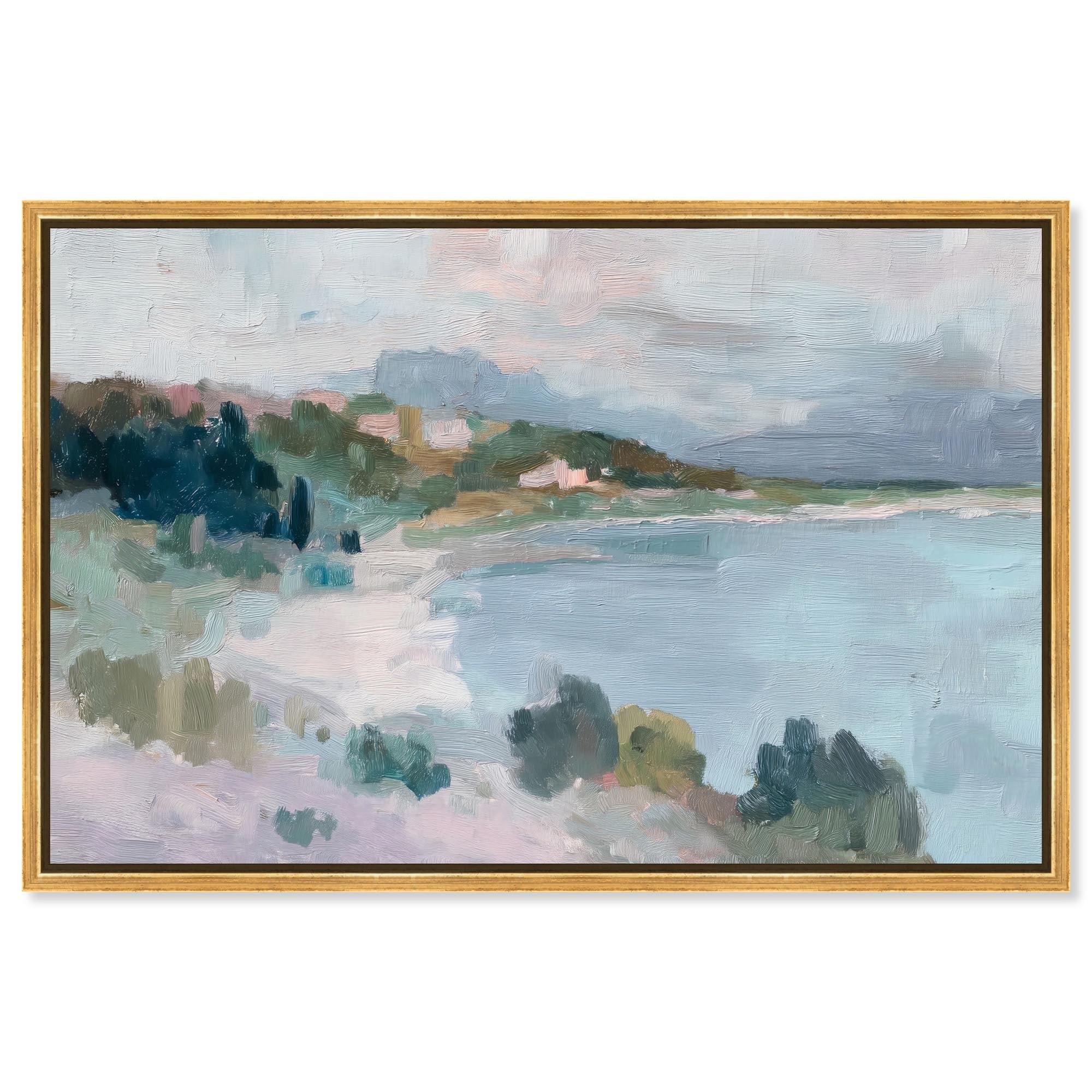 Coastal Haze I Blue Wall Decor Canvas Print by Art Remedy