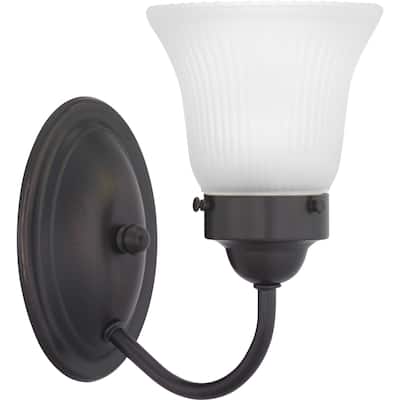 Progress Lighting Single Light 8" Tall Bathroom Sconce