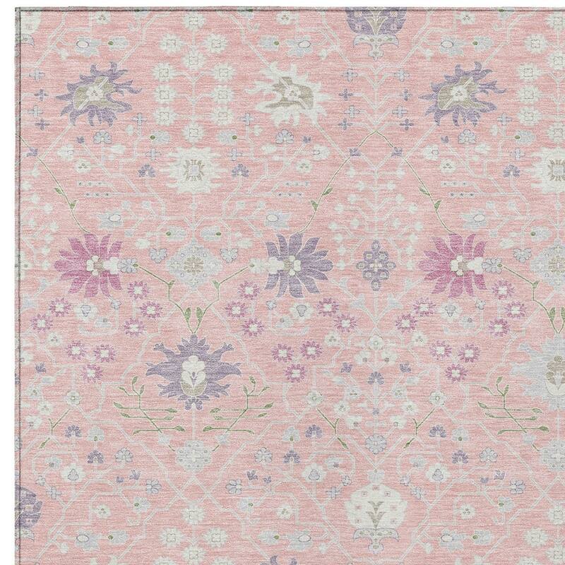 HomeRoots Oriental Traditional Rectangle Outdoor Rug