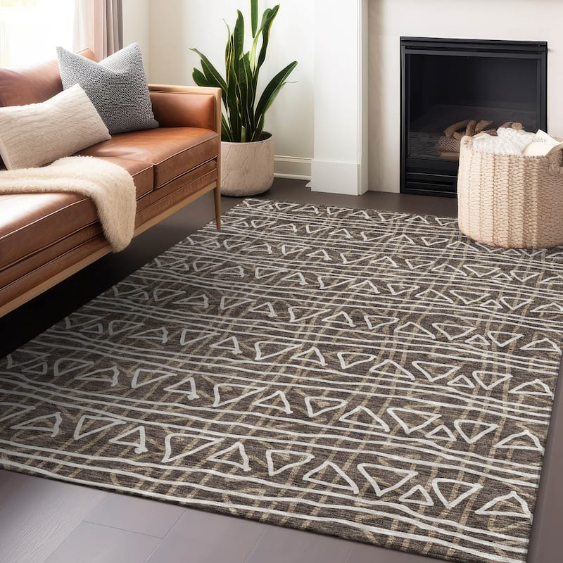 Premium Washable Super Soft Geo Mayfield Rug