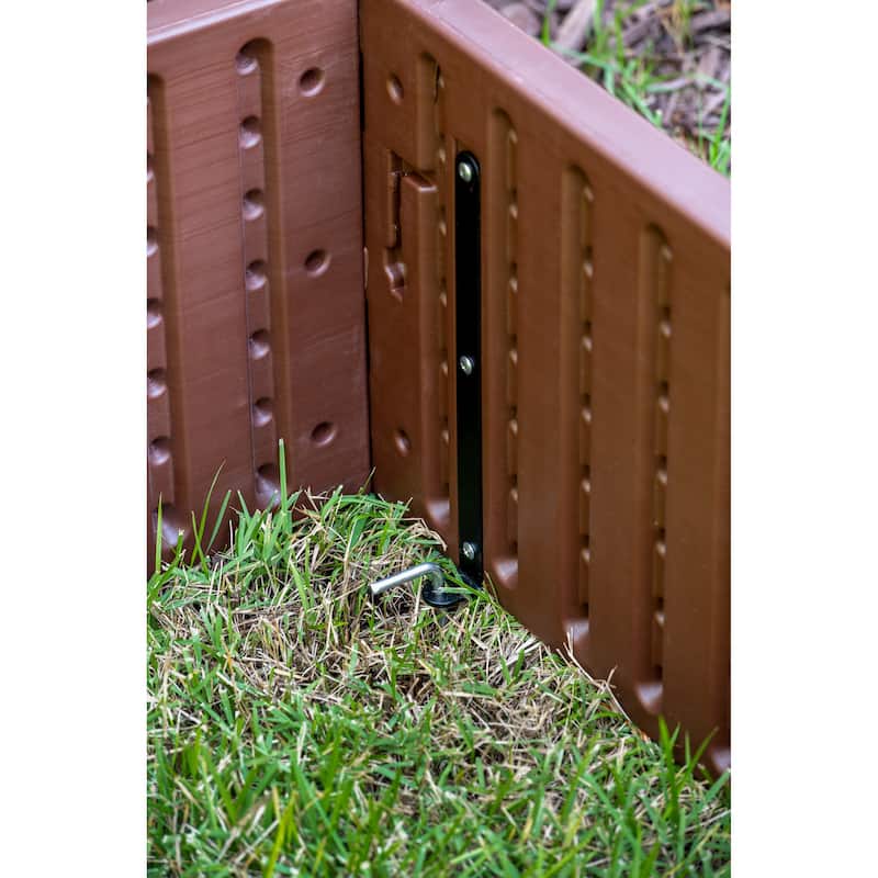 Southern Patio Brown Resin 24-inch Raised Garden Bed Planter - 24" x 24"
