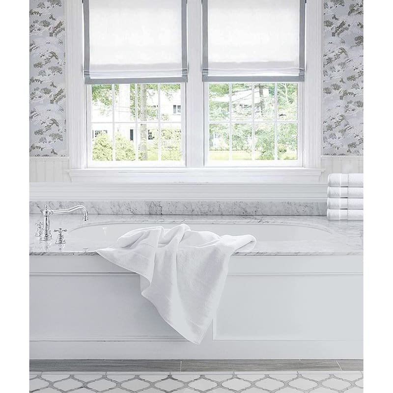 Delara Organic Cotton Luxuriously Plush Bath Towel Pack of 4 |GOTS & OEKO-TEX Certified |650 GSM Long Staple