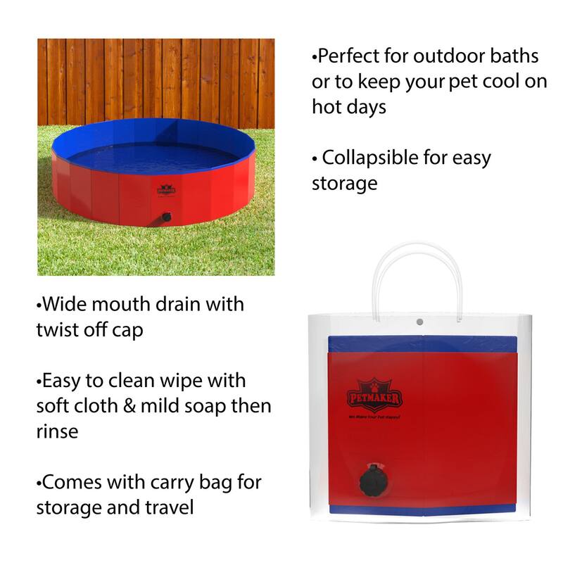 Pet Pal Foldable Pool for Dogs and Kids