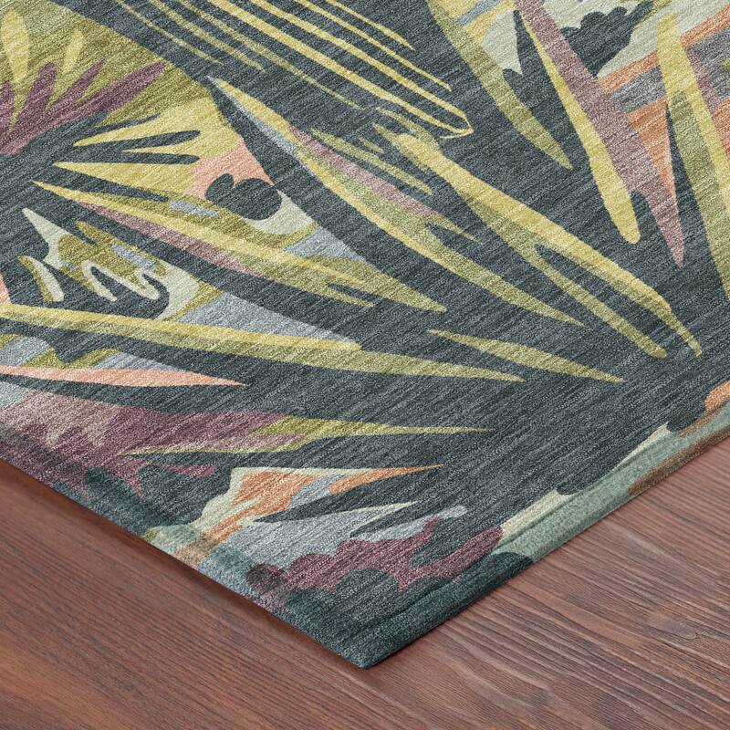 Machine Washable Indoor/ Outdoor Southwestern Mesa Chantille Rug