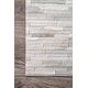 preview thumbnail 9 of 13, Nuloom Handmade Natural Patchwork Cowhide Leather Rug