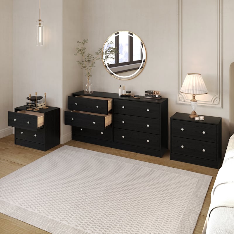 Clayfell Altoona Dresser with 2 Nightstands