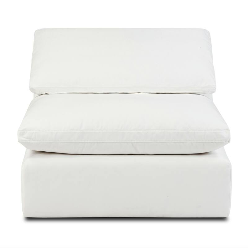 Poly & Bark Aspen Armless Chair - Cotton White