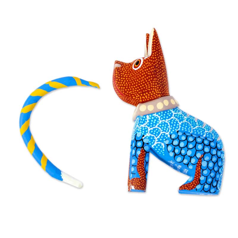 Novica Handmade Spike Wood Alebrije Figurine
