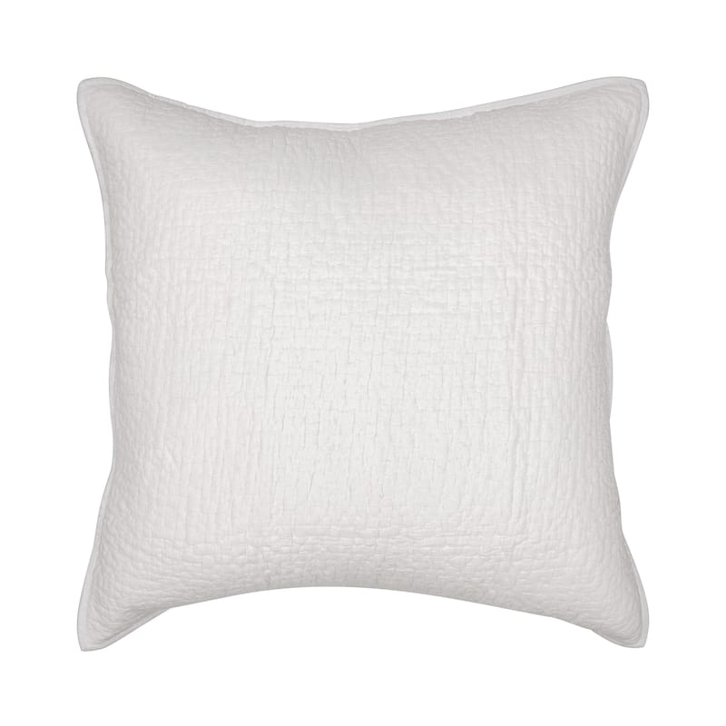 Villa by Classic Home Danica 100% Cotton Sham - Euro Square - White