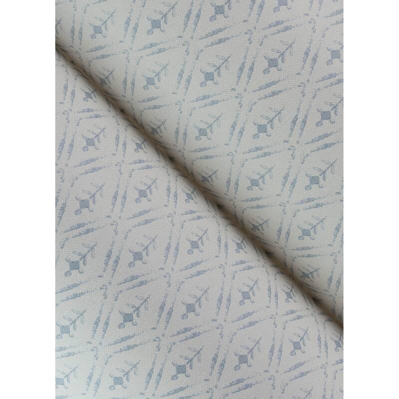 Chris Loves Julia x A-Street Prints Tillie Blue Diamond Floral Wallpaper