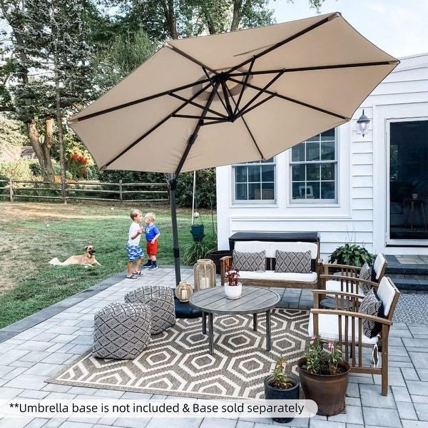 売れ筋新商品 PURPLE LEAF Cantilever Patio Rotation Degree 360 Round ft 10 絵画