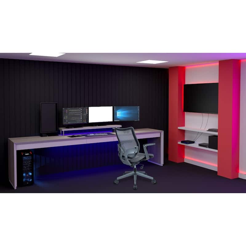 Sharper Image Mesh & Carbon Fiber Task Chair, Adjustable Height