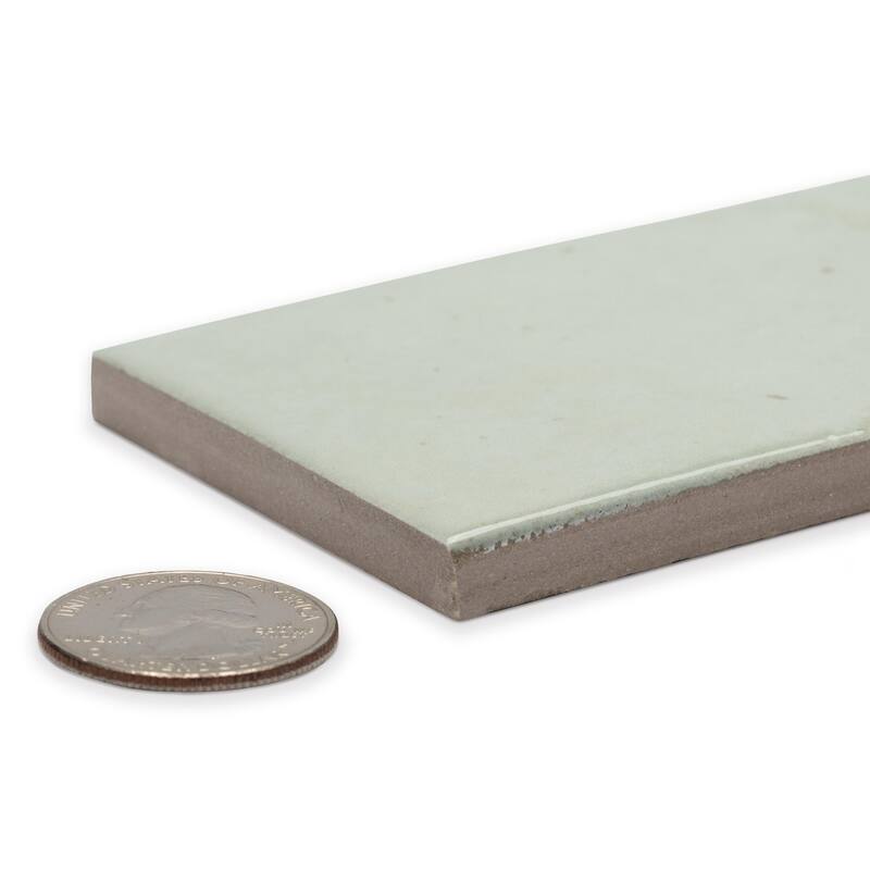 Merola Tile Tribeca Studio Seaglass Mint 2-3/8" x 9-5/8" Porcelain Wall Tile