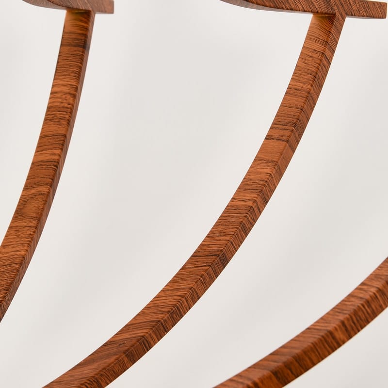 Modern Farmhouse Chandelier Candle Style Retro Wood Grain Chandelier