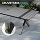 preview thumbnail 6 of 24, VredHom 11PC Outdoor Patio Aluminum X-Frame Dining Set Table with Rattan Chairs
