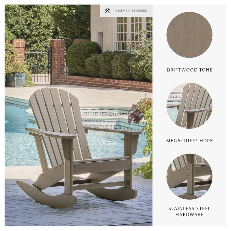 Signature Design by Ashley Sundown Treasure Outdoor Rocking Chair - 31.25" W x 35.25" D x 37.13" H