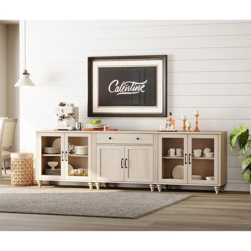 Sideboard Buffet Cabinets with Doors and Drawer