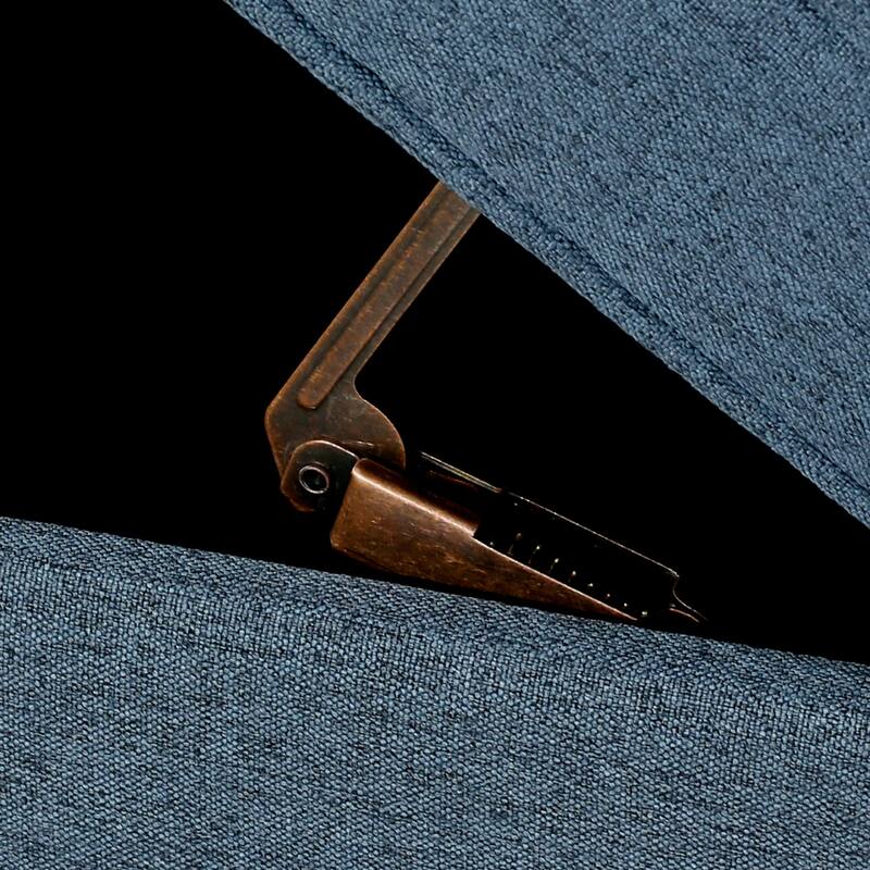 Adeco Linen Storage Ottoman Bench for Entryway or Bedroom