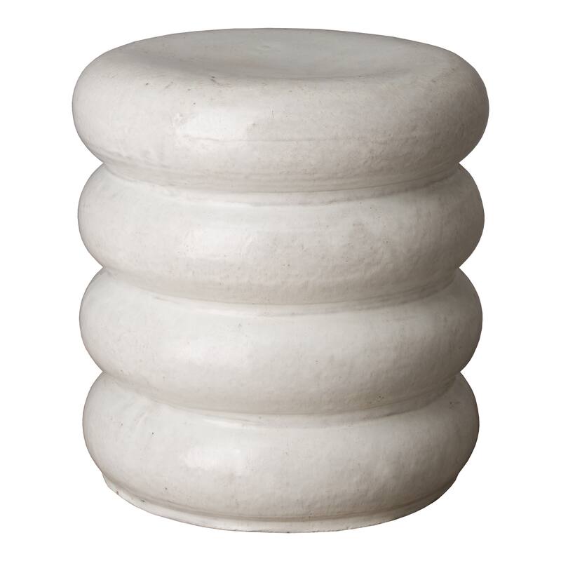 Torus Stool - White - Medium - Ceramic