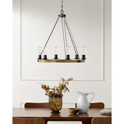 Livabliss Linares Traditional Chandelier - 25"L x 25"W x 26"H
