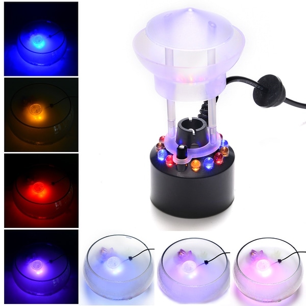 LED Ultrasonic Mister Maker Fogger Water Fountain Pond Air Humidifier Atomizer 