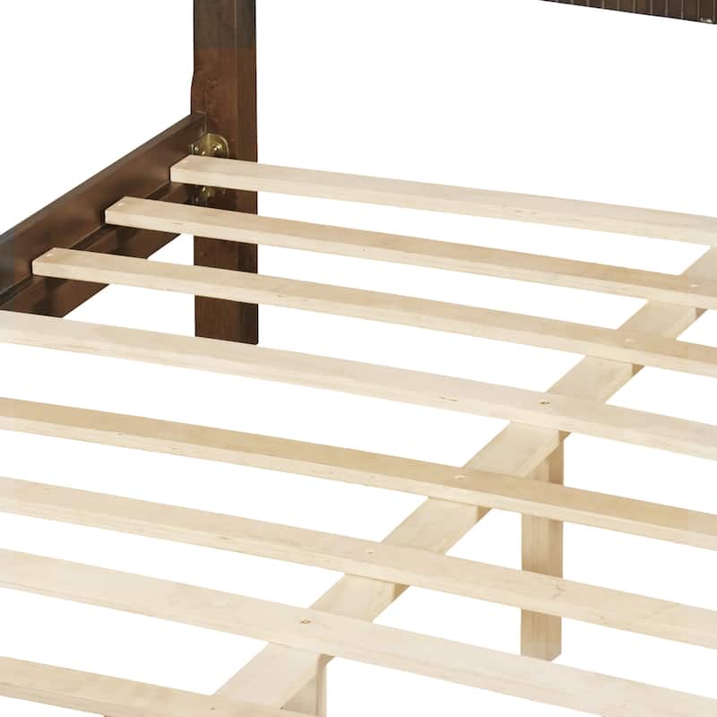 Christopher Knight Home - Modern Wooden Bed Frame with Headboard and Footboard