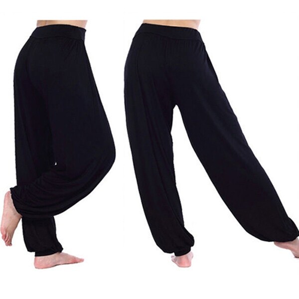 Ladies Women/'s Full Length Plain Harem Ali Baba Baggy Trouser Pants Size 8-26