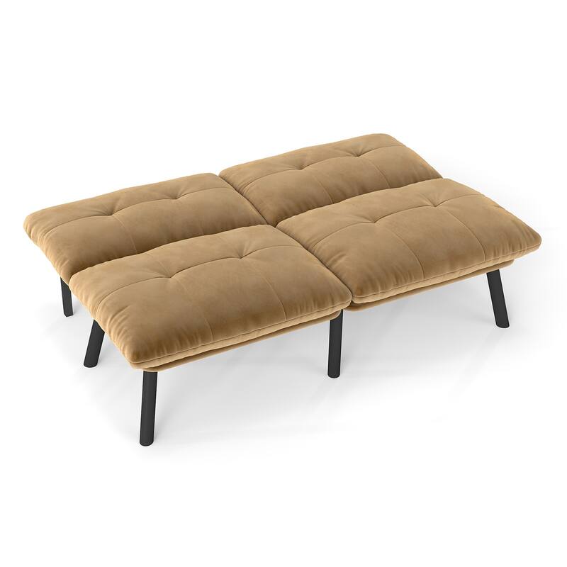 Brown Convertible Folding Modern sofa Bed