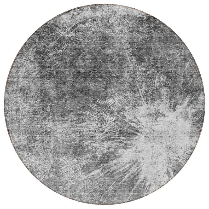 HomeRoots Abstract Transitional Rectangle Outdoor Rug