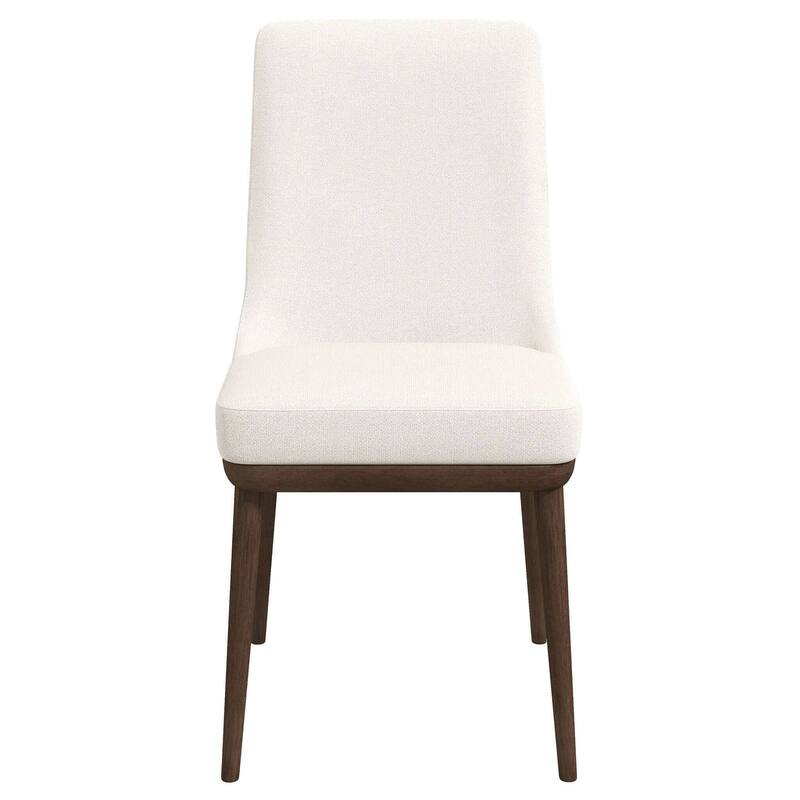 GDFStudio - Kate Modern Mid-Century Dining Chair with Curved Backrest & Upholstered Seat, Set of 2 - 24"