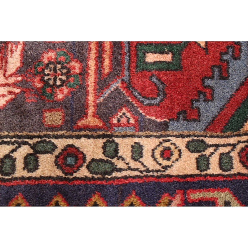 ECARPETGALLERY Hand-knotted Anadol Red Wool Rug - 3'4 x 4'11