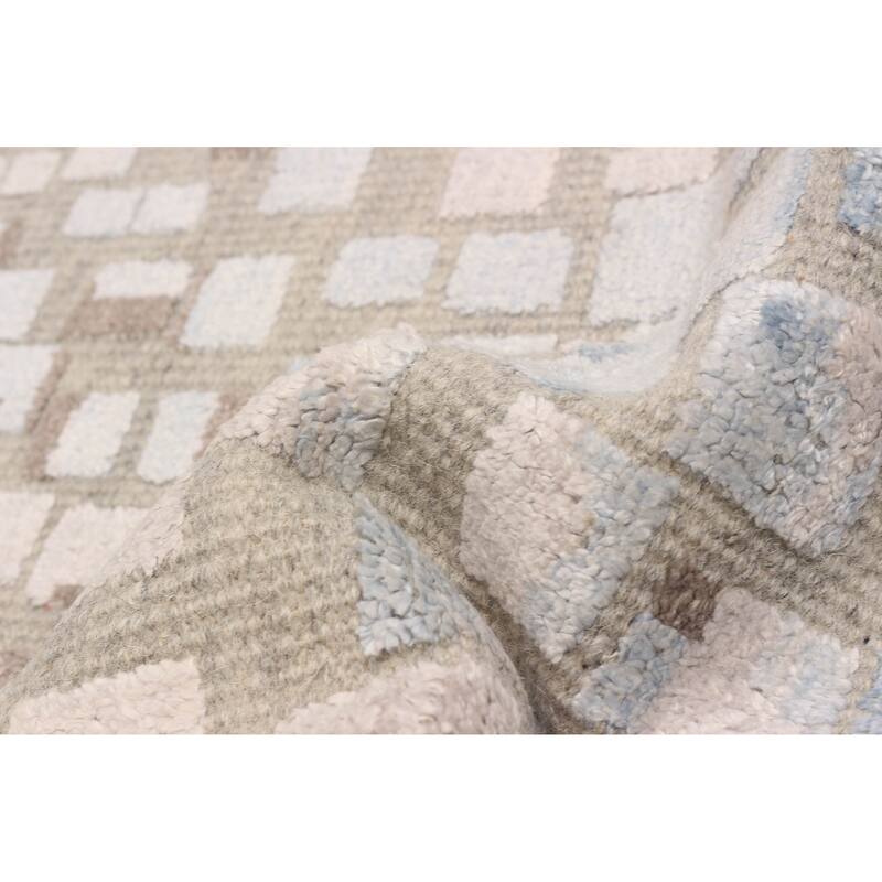 ECARPETGALLERY Hand-knotted Tangier Beige Silk, Wool Rug - 8'3 x 10'3