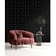 preview thumbnail 7 of 10, Seabrook Designs Forte Greek Key Non-Woven Unpasted Wallpaper