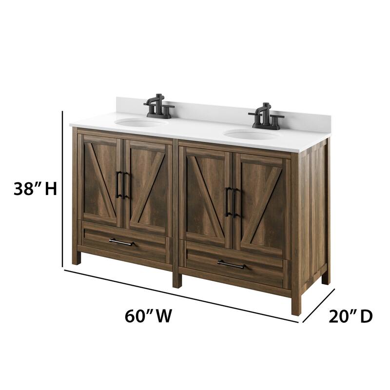 60" Double Bathroom Vanity