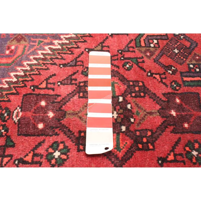 ECARPETGALLERY Hand-knotted Andelz Red Wool Rug - 4'2 x 6'5