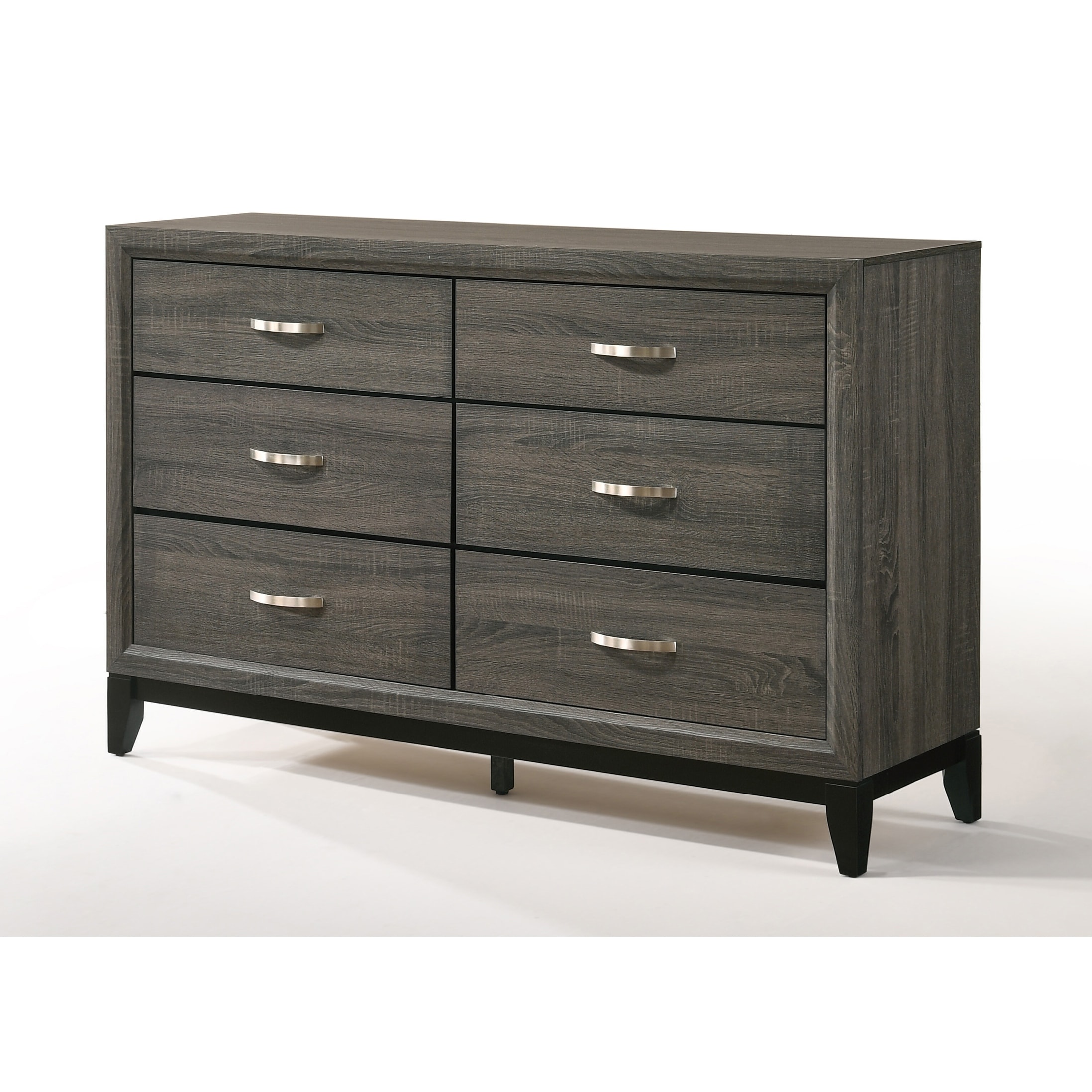 Vallendale Weathered Grey 6-Drawer Dresser