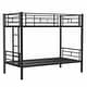 preview thumbnail 14 of 13, Bunk Bed Twin Over Twin Size with Ladder and high Guardrail, Able to Split, Metal Bunk Bed, Storage Space, Noise Free,