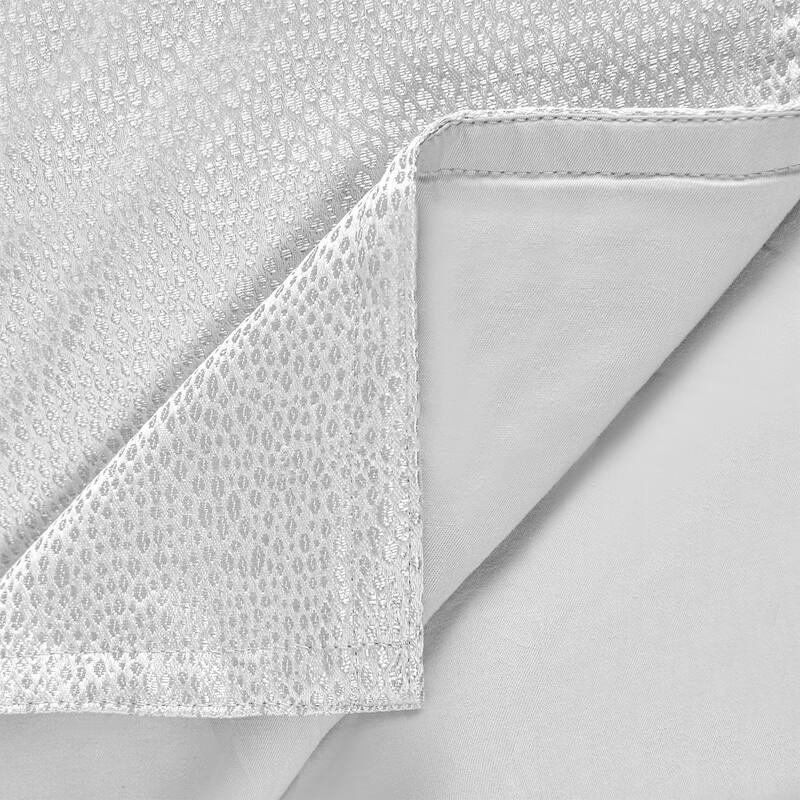 HiEnd Accents Marilyn Modern Bubble Metallic Jacquard Comforter Set, 3PC