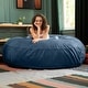 preview thumbnail 27 of 66, Jaxx Cocoon 6 Ft Giant Bean Bag Sofa and Lounger for Adults, Microsuede