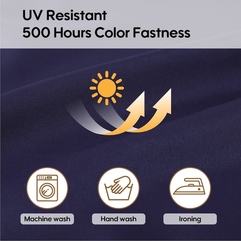 Polyester 14-Piece Outdoor Rattan Cushion Covers Set with Zipper - 25.6L x 25.6W x 3.9H inch