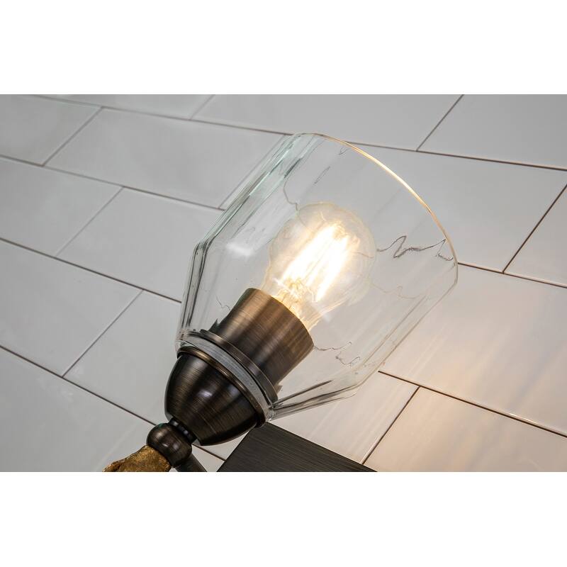 Felice 1 Light Wall Sconce in Bronze with Gold