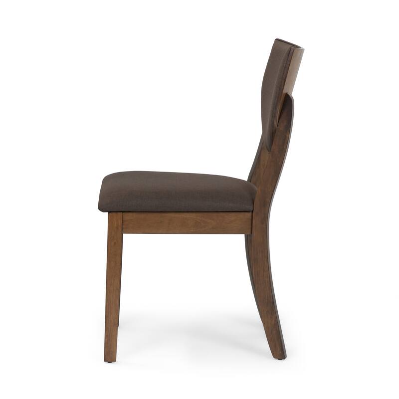 Oskam Mid-Century Modern Wood Side Chairs by Furniture of America (Set of 2)